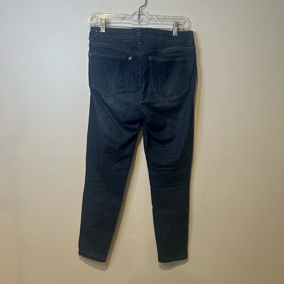 Wit & Wisdom Womens Skinny Jeans Absolution Dark Wash Denim Sz 4P Elastic Waist - Picture 3 of 6